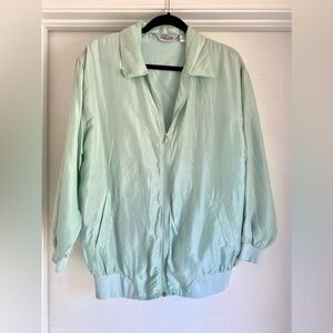 Vintage 90s SILK Blair Windbreaker Bomber Jacket in Mint Lightweight size Large